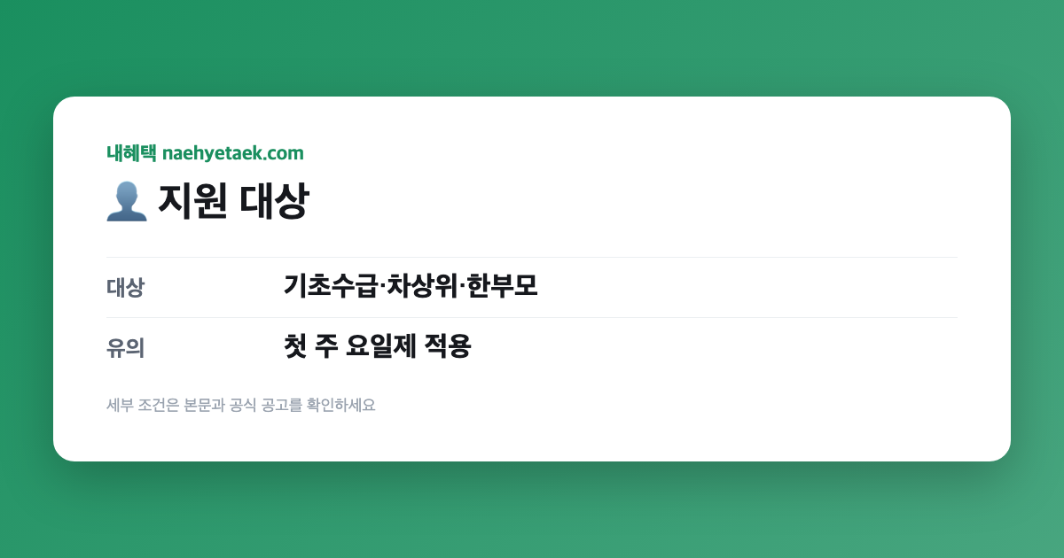 👤 지원 대상