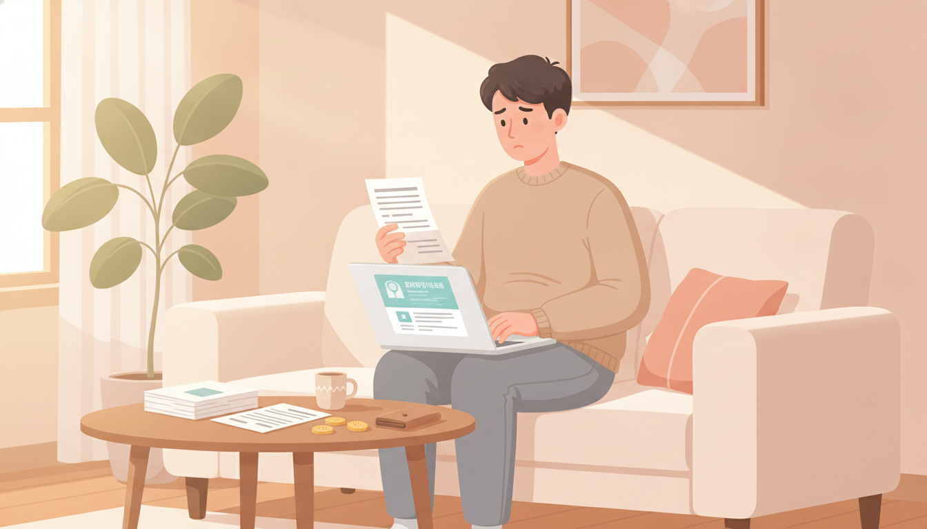 계약 만료로 소득이 끊겨 실업급여를 알아보는 구직자