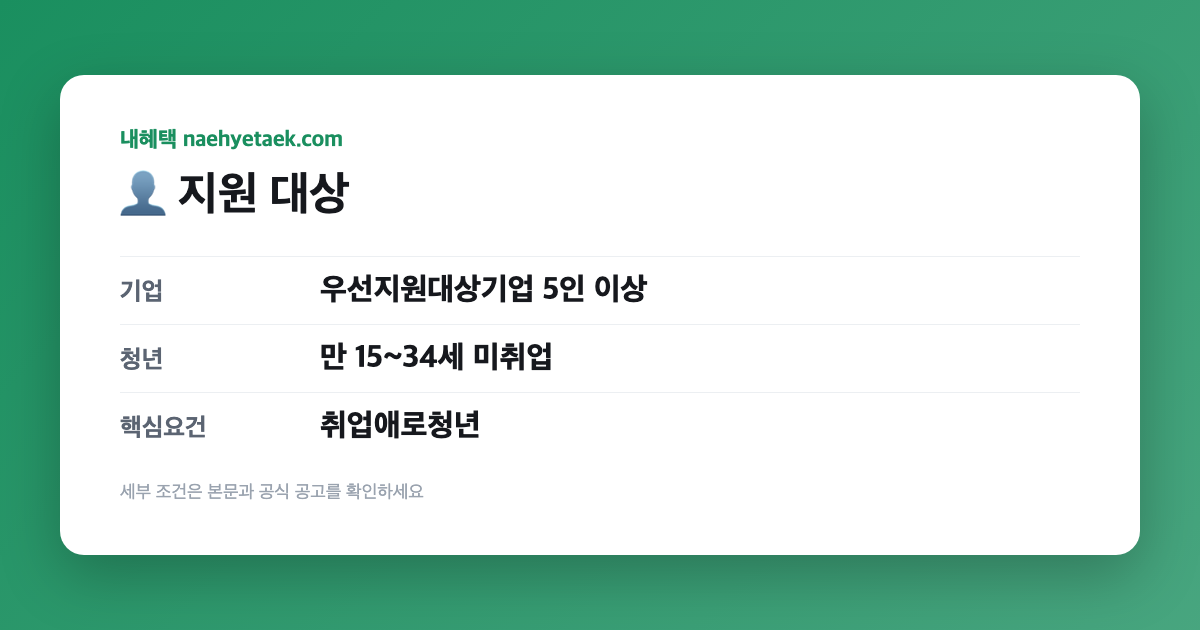 👤 지원 대상