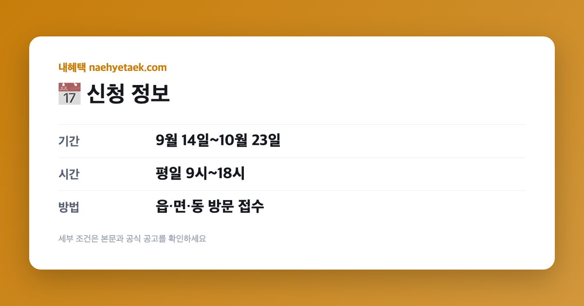📅 신청 정보
