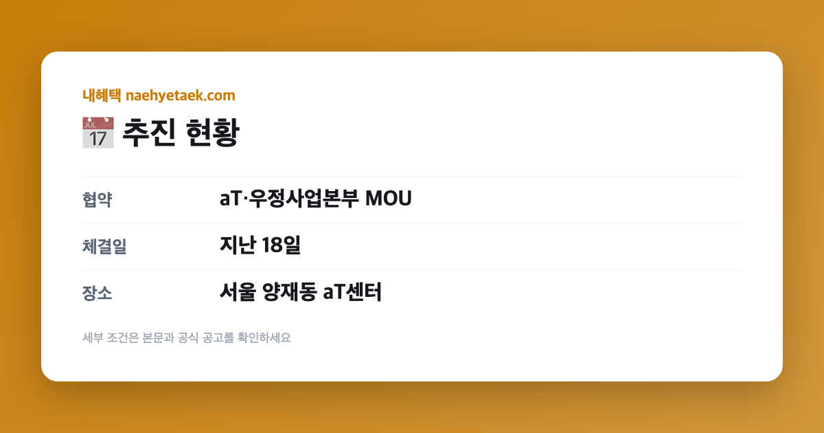 📅 추진 현황