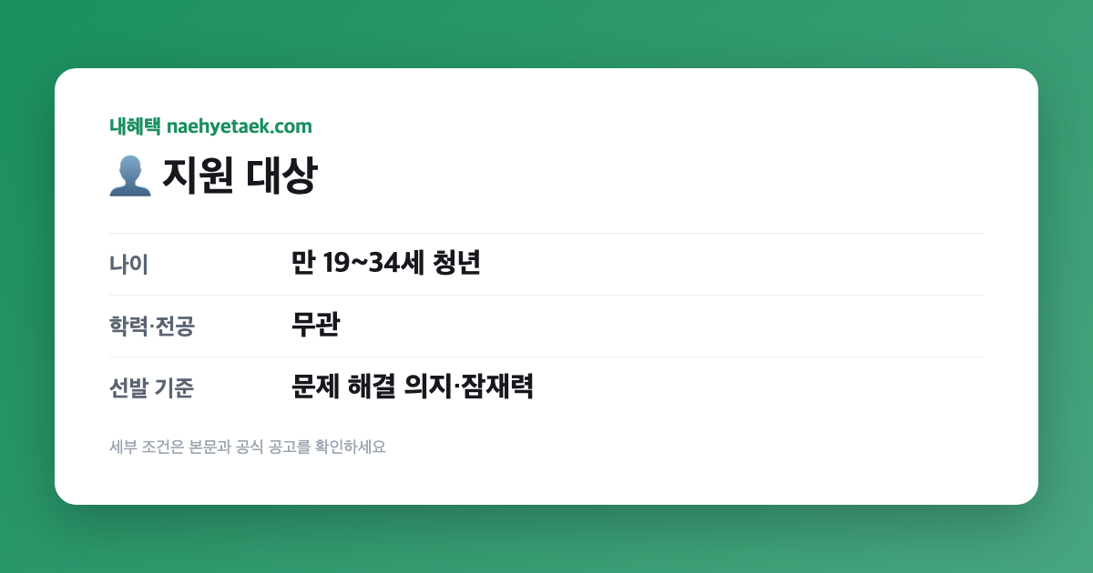 👤 지원 대상