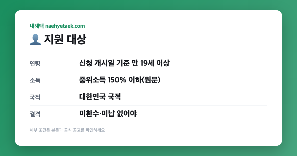 👤 지원 대상